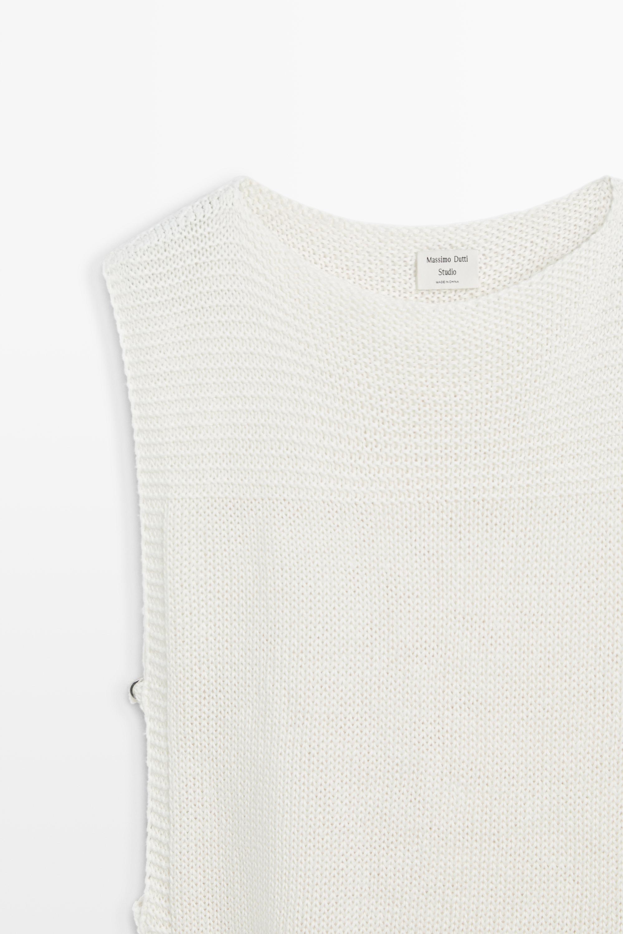 Fringe detail knit top - STUDIO